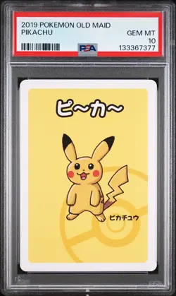 2019 POKEMON OLD MAID PIKACHU PSA 10 - Image 1
