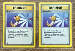 Scoop Up Trainer 78/102 Rare Pokemon 1999 Unlimited Base Set MP x 2 - Image 1