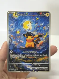 Pikochu with TheStary Ninght HP60 Gold Metal Pokemon Card-Collectible Gift - Image 3