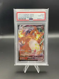 PSA 10 Charizard VMAX 020/189 - Darkness Ablaze - Full Art - Pokemon TCG - Image 1