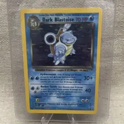 Pokemon TCG Dark Blastoise Holo Team Rocket 3/82 Stage 2 Card English - Image 1