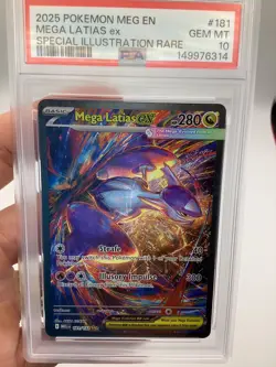 PSA 10 Pokemon Mega Latias Ex 181/132 Special Illustration Rare Mega Evolution - Image 1