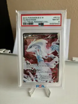 Pokemon Reshiram RC22/RC25 Holo Legendary Treasure Radiant Collection PSA 8 2013 - Image 1