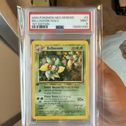 2000 POKEMON NEO GENESIS 1ST ED #3 BELLOSSOM-HOLO PSA 9 - Image 1