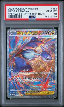 Pokemon 2025 Mega Latias ex 181/132 SIR Mega Evolution GEM MINT PSA 10 - Image 1