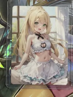 Pokemon lillie Lewd Anime Waifu Custom DIY Double Side Trainer Art Pokemon card - Image 1