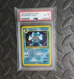 1999 Pokemon Game Poliwrath Holo #13 PSA 6 EX-MT - Image 1