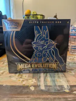 POKEMON TCG MEGA EVOLUTION ETB ELITE TRAINER BOX (LUCARIO) Factory Sealed - Image 1