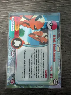 KAKUNA #14 Pokemon Card TCG FOIL Topps TV Animation - Image 2