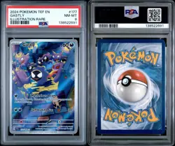 2024 POKEMON TEF EN-TEMPORAL FORCES | ILLUSTRATION RARE GASTLY 177 PSA 8 NM-MT - Image 3