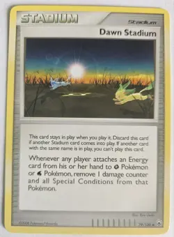 Dawn Stadium 79/100 Trainer LP Featuring Leafeon Glaceon Pokemon TCG - Image 1