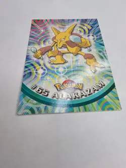 Topps Pokemon #65 Alakazam Physic Spoon Regular TV Animation Edition MP - Image 2