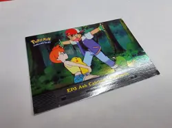 Topps Pokemon EP#3 Ash Catches a Pokemon Holo Foil TV Animation Edition LP - Image 3