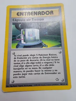 Pokemon TCG Time Capsule 90/11 Rare Neo Genesis Spanish Language MP - Image 1