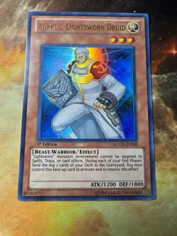 YuGiOh Aurkus, Lightsworn Druid Ultra Rare 1st Edition LCGX-EN250 Near Mint NM - Image 1