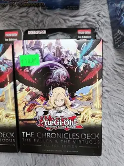 Yugioh YGO Chronicles: The Fallen & The Virtuous Sealed All-Foil (3-Deck Lot) - Image 2
