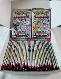 Prismatic Evolutions "booster box" 👀 Lot 36x Sealed Booster Packs ‼ Pokemon SV - Image 1