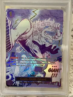 PSA MINT 9 2025 ONE PIECE PRB02-078 EN "GUM-GUM GIANT ~ ALTERNATE ART - Image 2