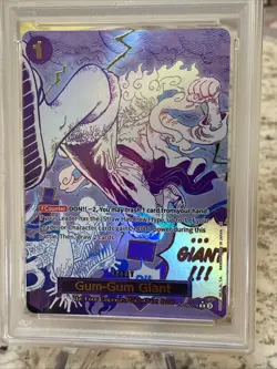 PSA MINT 9 2025 ONE PIECE PRB02-078 EN "GUM-GUM GIANT ~ ALTERNATE ART - Image 3