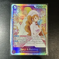One Piece TCG English Sanji and Pudding EB02-035 SR - Image 1