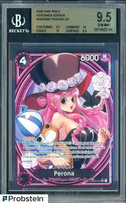 One Piece CCG Perona SP Alt Art Heroines Edition EB03-045 BGS 9.5 GEM MINT - Image 1