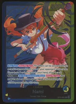 Nami OP11-041 Alt Art Leader - One Piece TCG Learn Together Nami Deck - Image 1