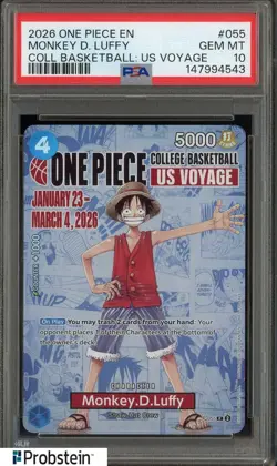 2025 One Piece Japanese Promo #P100 Monkey.D.Luffy BGS 10 PRISTINE - Image 1