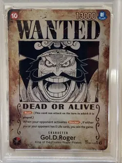 PSA GEM MINT 10 ~ 2025 ONE PIECE OP-13-118 ~ GOL D. ROGER ~ "WANTED" ALT ART - Image 2