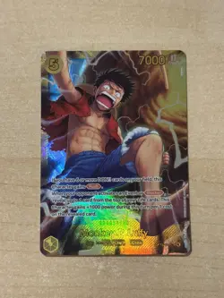 ONE PIECE English Monkey D. Luffy OP15-119 SEC Adventure on KAMI's Island NM - Image 1
