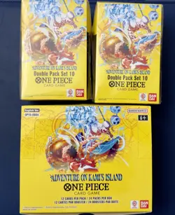 One Piece OP15-EB04 - Booster Box (UNSEALED) and (2) SEALED Double Pack! Bandai - Image 1