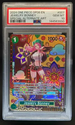 2024 One Piece Two Legends Jewelry Bonney Special Card Alt Art #ST02-007 PSA 10 - Image 1