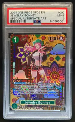 2024 One Piece Two Legends Jewelry Bonney Special Card Alt Art #ST02-007 PSA 9 - Image 1