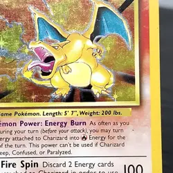 Charizard 4/102 Base Set Holo Rare Unlimited WOTC Pokemon TCG Vintage MP 🔥 - Image 2