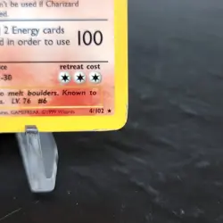 Charizard 4/102 Base Set Holo Rare Unlimited WOTC Pokemon TCG Vintage MP 🔥 - Image 3