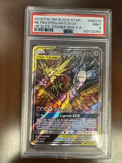 Moltres & Zapdos & Articuno GX SM210 Sm Holo PSA 9 Pokemon - Image 1