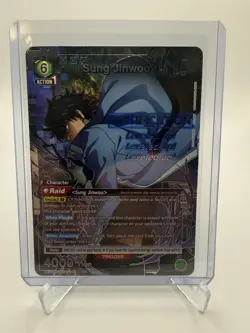 Union Arena UE17BT: SOLO LEVELING Sung Jinwoo UE17BT/SLG-1-049 Super Rare 1-Star - Image 1