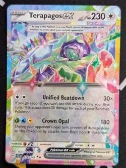 Terapagos ex - 128/142 - Pokemon Stellar Crown Double Ultra Rare NM - Image 1