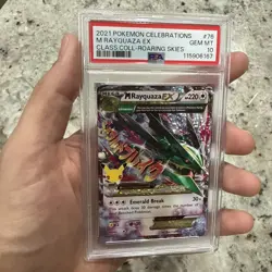 2021 POKEMON CELEBRATIONS RAYQUAZA EX GEM MT CLASS.COLL-ROARING SKIES PSA 10 - Image 3