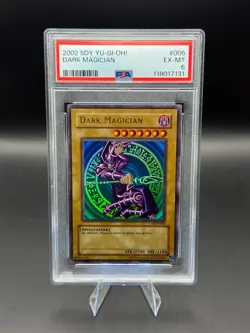 2002 YU-GI-OH! STARTER DECK: YUGI 006 DARK MAGICIAN PSA 6 - Image 1