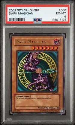 2002 YU-GI-OH! STARTER DECK: YUGI 006 DARK MAGICIAN PSA 6 - Image 3