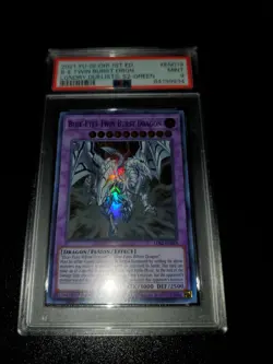 Yugioh 2021 Blue-Eyes Twin Burst Dragon 1st Ed. LDS2-EN019 PSA 9 - Image 5