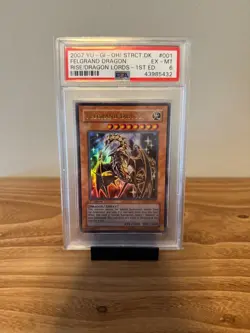Yu-Gi-Oh Felgrand Dragon SDRL-EN001 1st Edition Rise of the Dragon Lords PSA 6 - Image 1