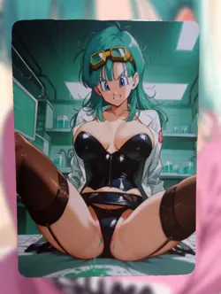 Bulma Dragon Ball Z Anime Waifu Sexy Goddess Doujin Lewd Hentai Card - Image 1