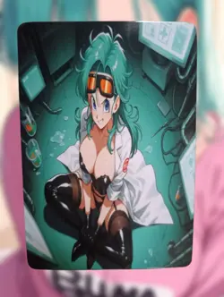 Bulma Dragon Ball Z Anime Waifu Sexy Goddess Doujin Lewd Hentai Card - Image 1
