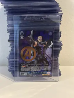 Weiss Schwarz Marvel Hawkeye Card MAR/S89-073A Avengers Stamped - Image 1