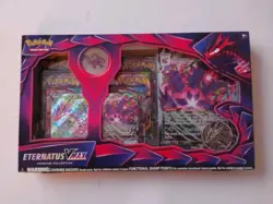 Pokemon Eternatus VMAX Premium Collection box 6 Booster packs full-art foil card - Image 1