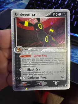Umbreon ex 112/115 EX Unseen Forces 2005 Holo Rare Pokemon Card TCG Played - Image 2