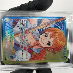 One Piece Card PSA 10 Nami OP11-041 L Alt Art Parallel Japanese [10] - Image 5