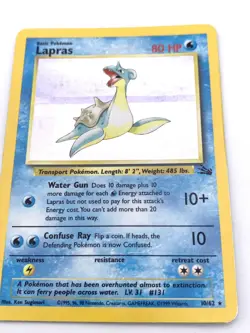 Lapras - Holo Rare 10/62 Fossil Set - Pokemon Card 1999 - Image 1