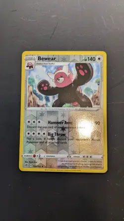Bewear 150/192 Reverse Holo Rebel Clash Pokemon Card NM - Image 1